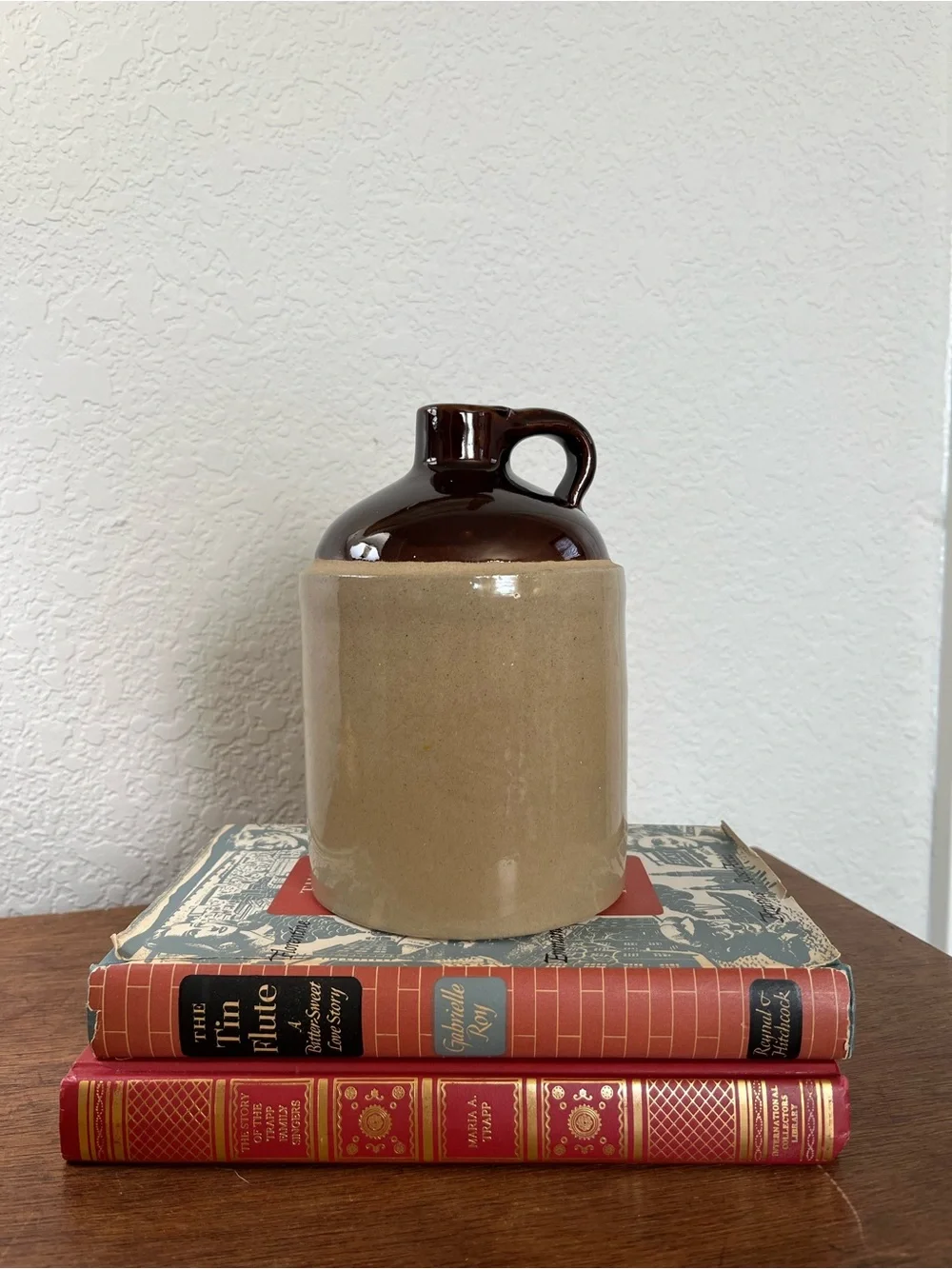 Vintage stoneware brown jug